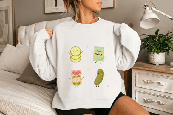 Download Cute Kawaii Pickles Snack Grid Design - Grid design Collection