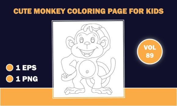 Download Monkey Coloring Page for Kids Book - Book Collection