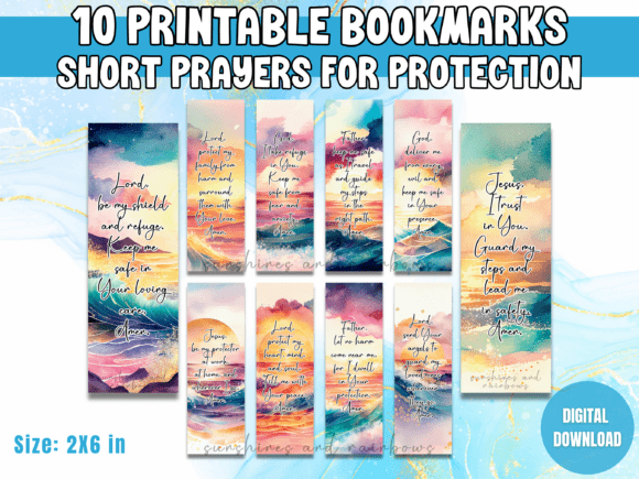 Download Prayers for Protection Bookmark Set - Book Collection