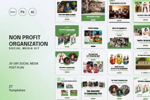 Download Non Profit Social Media Marketing Kit - Market Collection