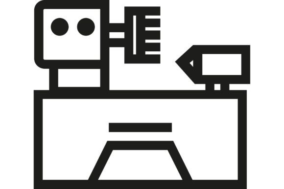 Download Lathe Line Icon. Manufacturing Plant, Mi - Man Collection
