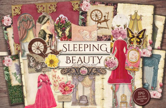 Download Sleeping Beauty Scrapbook Journal Kit - Book Collection