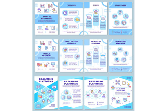 Download Elearning Platforms Brochure Templates - Elearning Collection