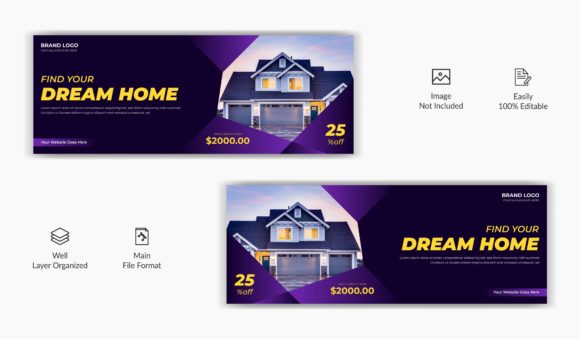 Download Real Estate Rent Sale Facebook Cover - Book Collection