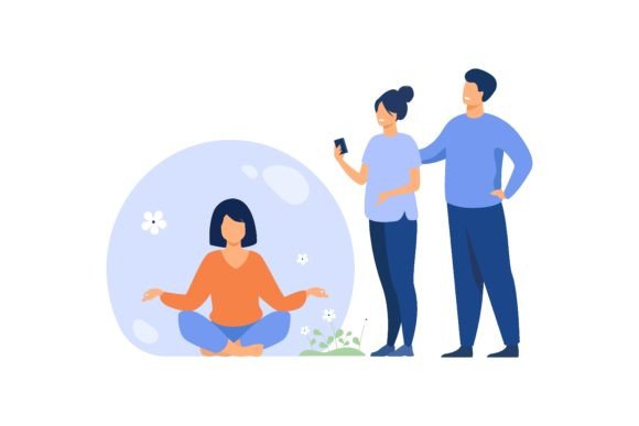Download Person Keeping Social Distance and Avoid - Distance Collection