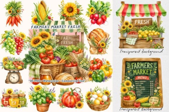 Download Coquette Farmers Market Fresh Clipart - Market Collection