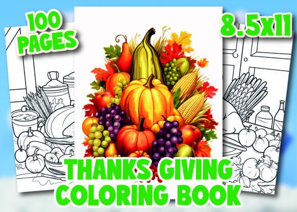 Download Thanks Giving Coloring Book for Kids - Book Collection