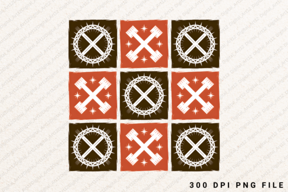Download Crown of Thorns Cross– Faith Grid Design - Grid design Collection