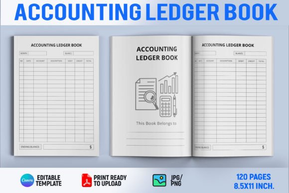 Download Accounting Ledger Book | KDP Interior - Book Collection