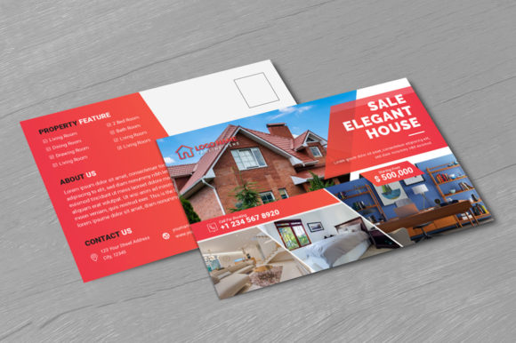Download Real Estate Marketing Postcard Template - Market Collection