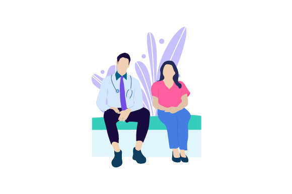 Download Doctor Consulting His Woman Patient - Man Collection