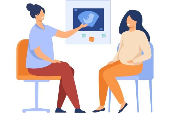 Download Happy Pregnant Woman Consulting in Gynec - Man Collection