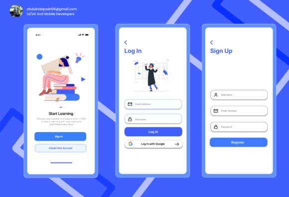 Download Elearning Mobile Android UI - Elearning Collection