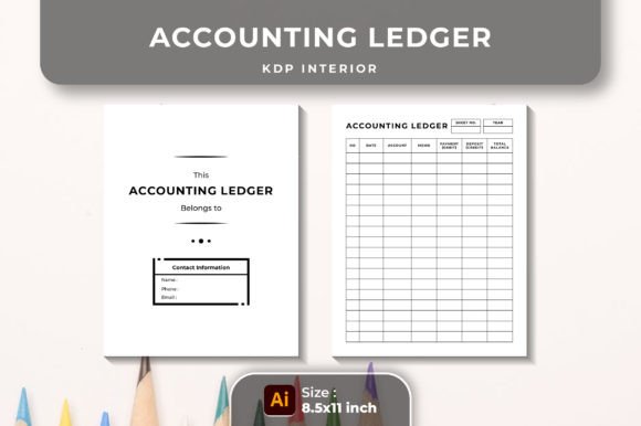 Download Accounting Ledger Book KDP Interior - Book Collection