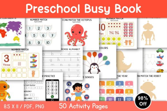 Download Preschool Busy Book Printable - School Collection